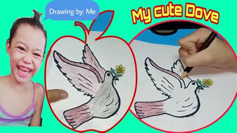kalapati drawing easy|How to draw dove from number 333 .